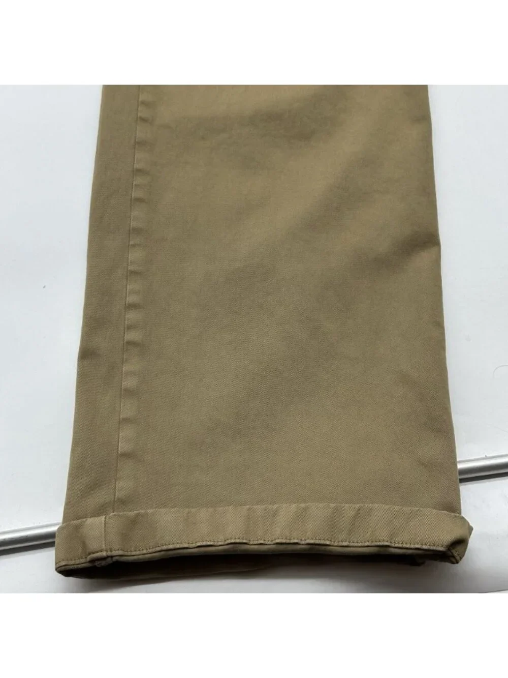 Pistola Women's Size 29 Khaki Stretch High Rise Wide Leg Cuffed Utility Pants - Picture 3 of 11